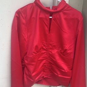 Red blouse